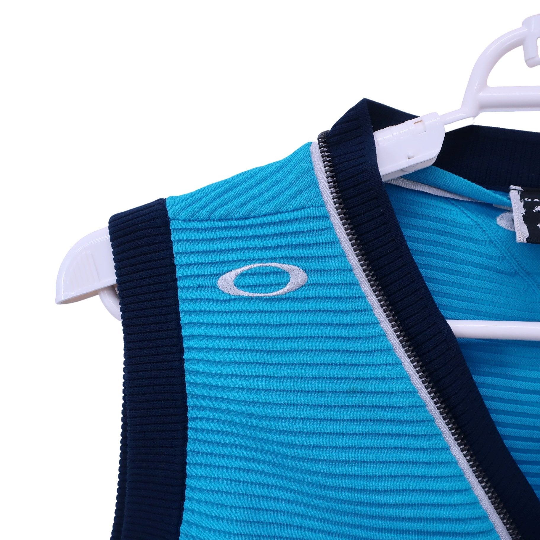 OAKLEY(オークリー) フルジップニットベスト 水色 メンズ L A