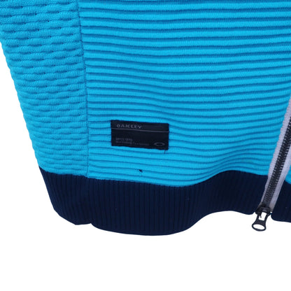 OAKLEY(オークリー) フルジップニットベスト 水色 メンズ L A