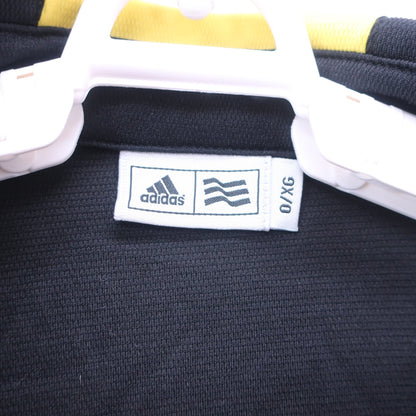 adidas(アディダス) ハーフジップノースリーブポロシャツ 黒 レディース O A