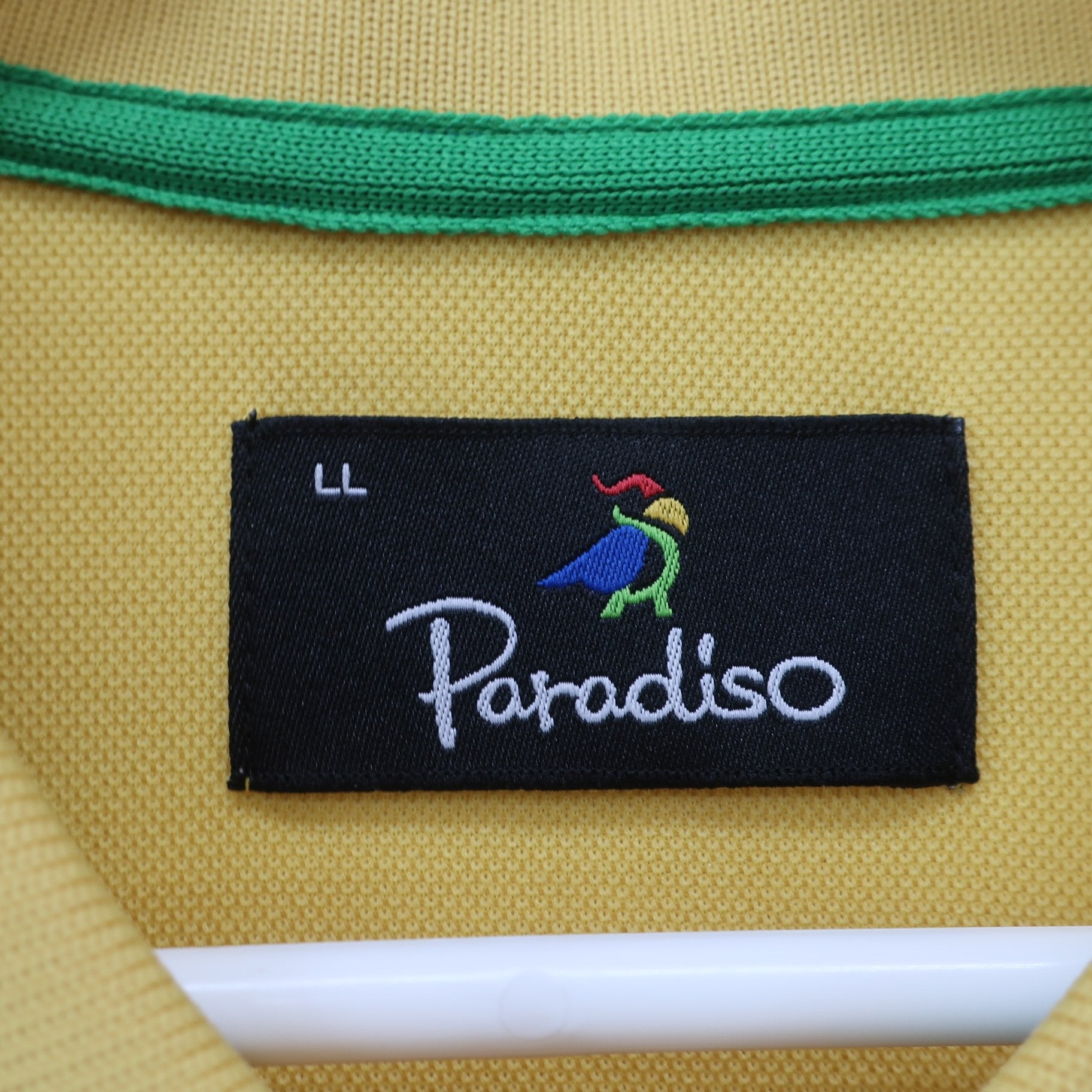 Paradiso(パラディーゾ) 長袖ポロシャツ 黄色 メンズ LL A