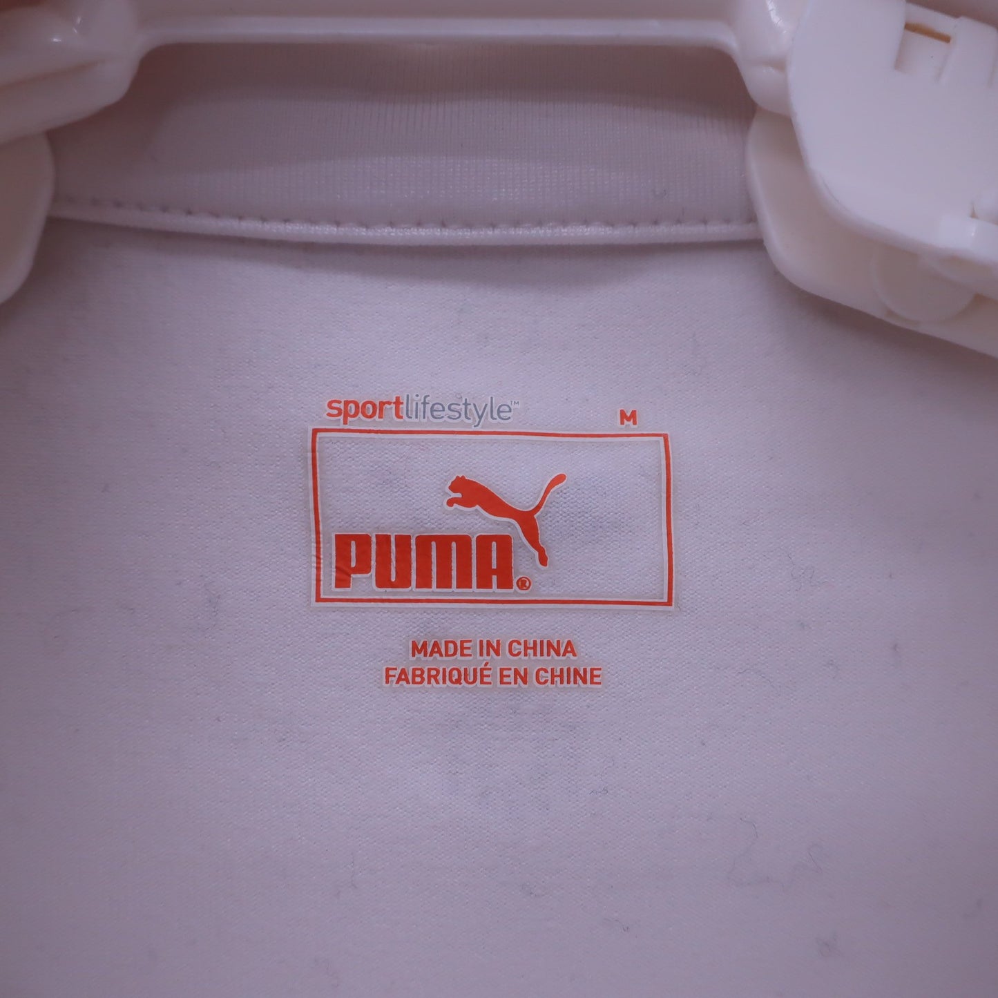 PUMA GOLF(プーマゴルフ) 長袖ハーフジップポロシャツ 白 レディース M B