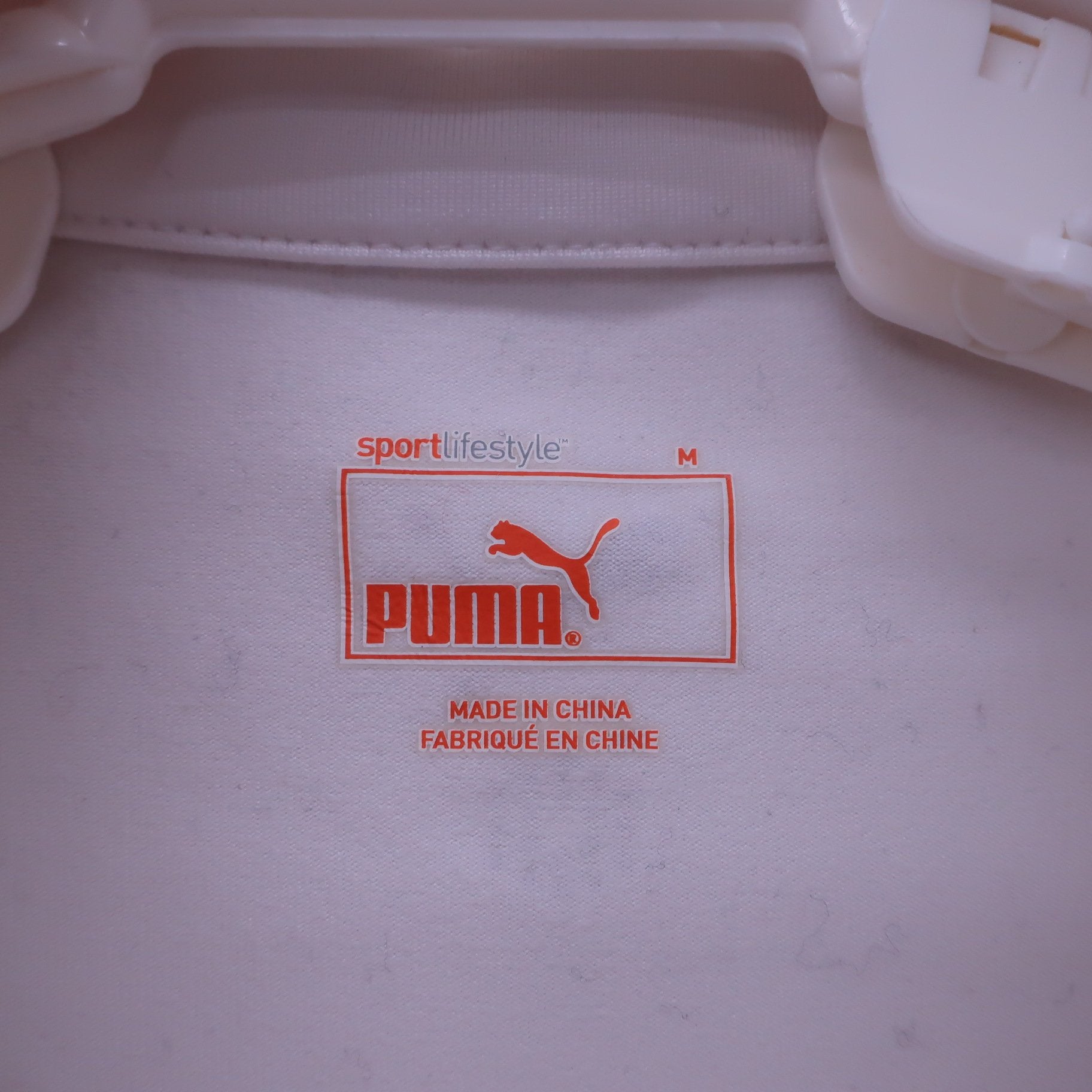 PUMA GOLF(プーマゴルフ) 長袖ハーフジップポロシャツ 白 レディース M B