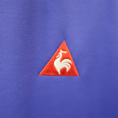 le coq sportif(ルコックスポルティフ) 長袖ハーフジップシャツ 紫オレンジ メンズ LL B