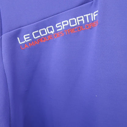 le coq sportif(ルコックスポルティフ) 長袖ハーフジップシャツ 紫オレンジ メンズ LL B
