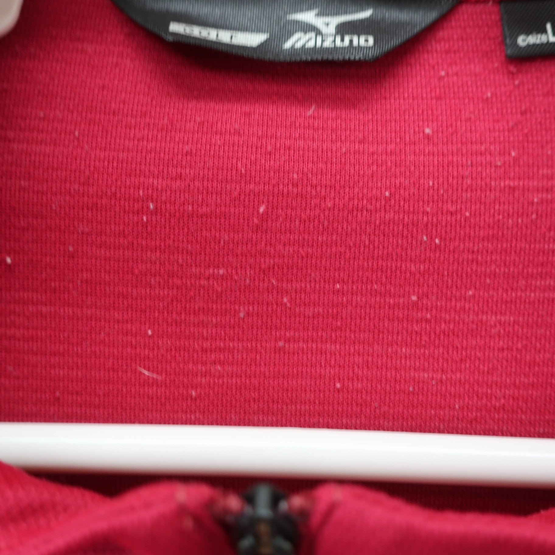 MIZUNO(ミズノ) 長袖ハーフジップシャツ 赤 メンズ LL B