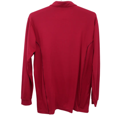 MIZUNO(ミズノ) 長袖ハーフジップシャツ 赤 メンズ LL B