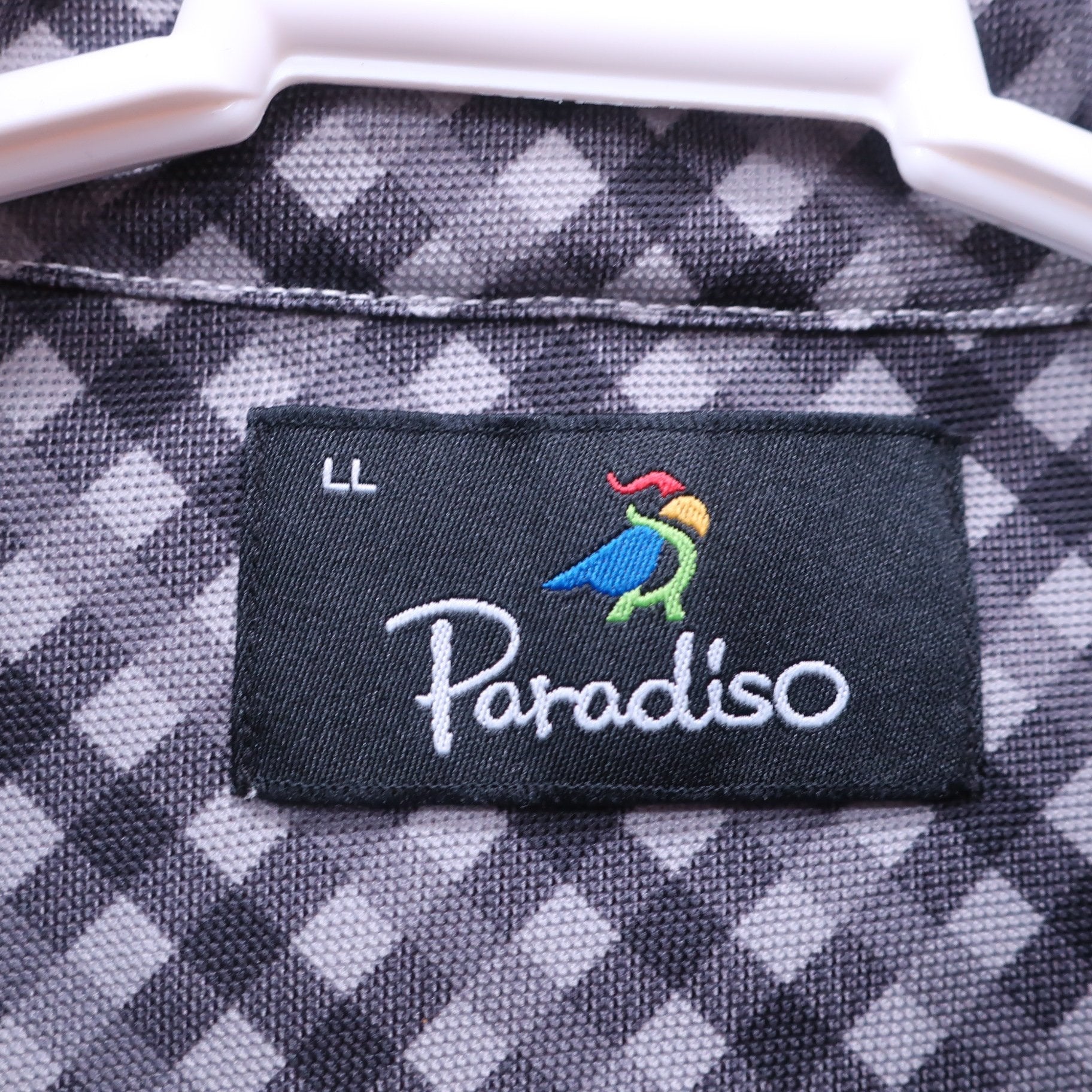 Paradiso(パラディーゾ) 長袖ポロシャツ えんじ メンズ LL A
