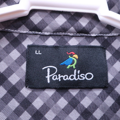 Paradiso(パラディーゾ) 長袖ポロシャツ えんじ メンズ LL A