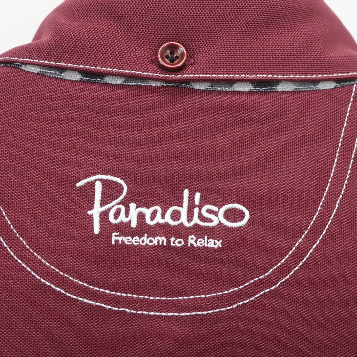 Paradiso(パラディーゾ) 長袖ポロシャツ えんじ メンズ LL A