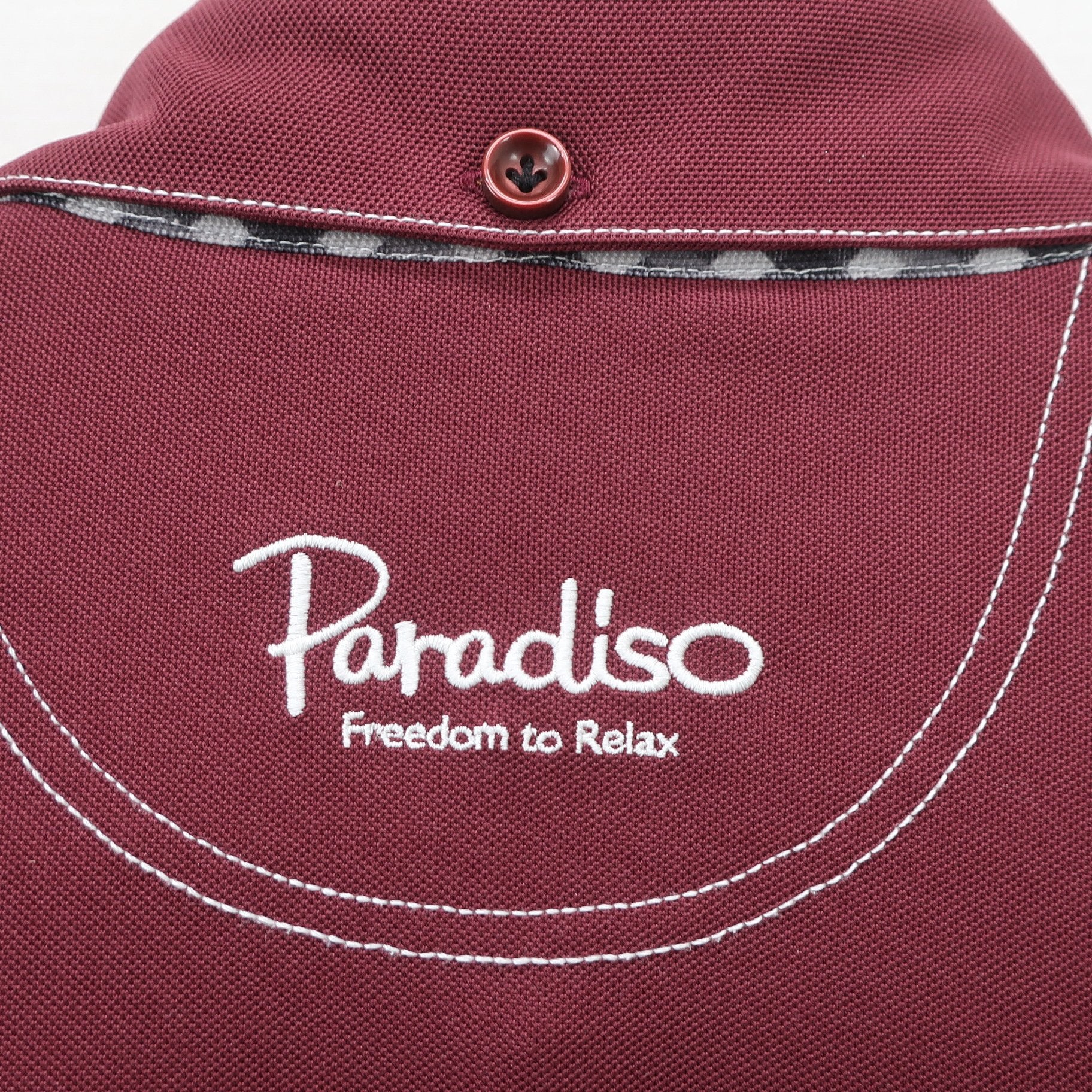 Paradiso(パラディーゾ) 長袖ポロシャツ えんじ メンズ LL A