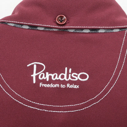 Paradiso(パラディーゾ) 長袖ポロシャツ えんじ メンズ LL A