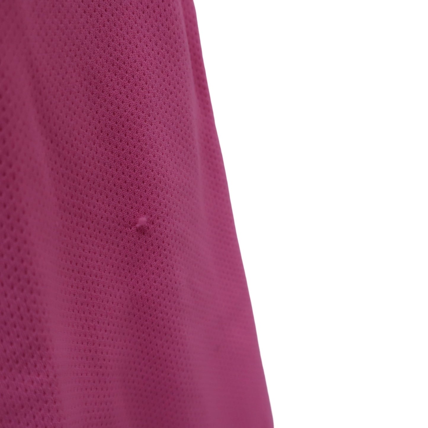adidas(アディダス) 半袖ハーフジップシャツ ピンク レディース M B