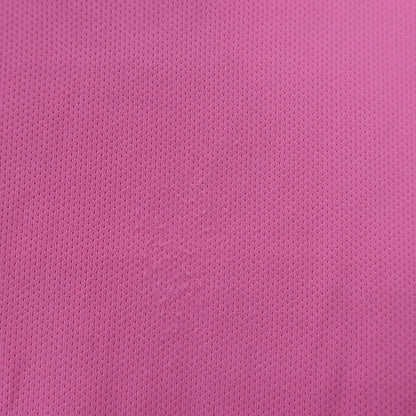 adidas(アディダス) 半袖ハーフジップシャツ ピンク レディース M B