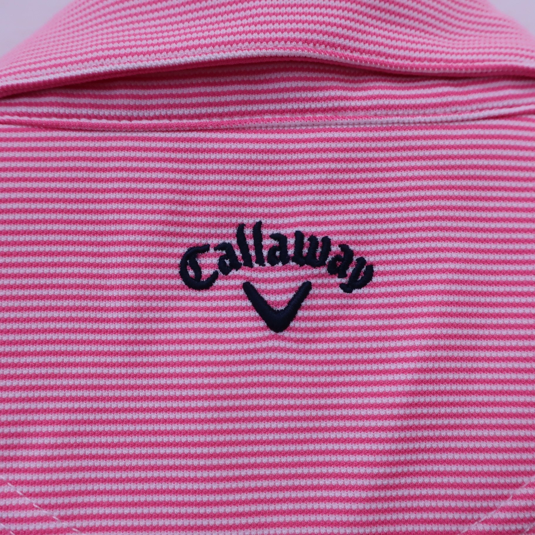 Callaway(キャロウェイ) ポロシャツ ピンクボーダー レディース M 241-157888 B