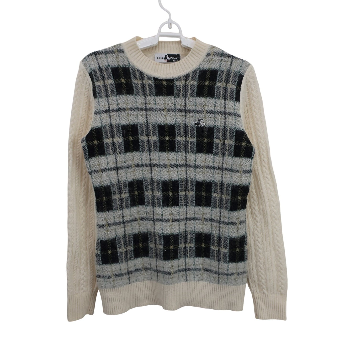 Black & White(ブラック&ホワイト) セーター 白黒チェック レディース 1 A