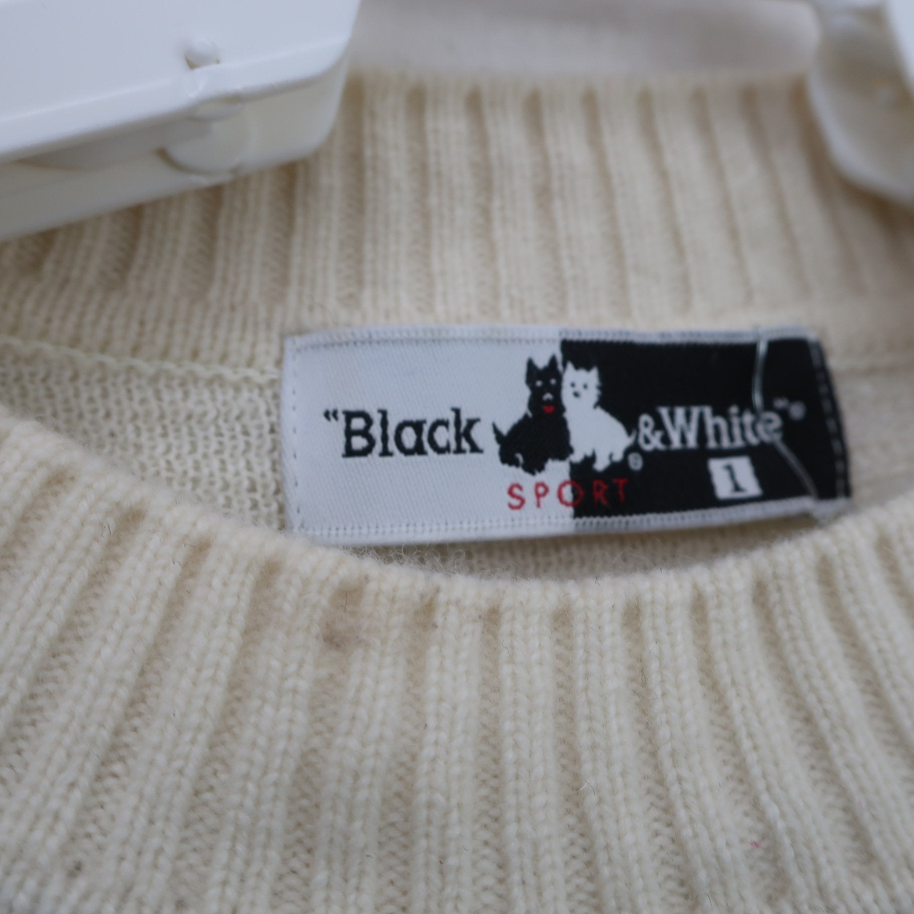 Black & White(ブラック&ホワイト) セーター 白黒チェック レディース 1 A