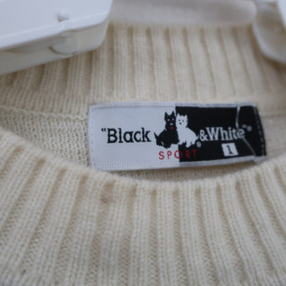 Black & White(ブラック&ホワイト) セーター 白黒チェック レディース 1 A