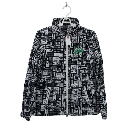 adidas(アディダス) ウィンドブレーカー 白黒総柄 レディース M A