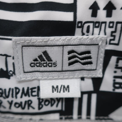 adidas(アディダス) ウィンドブレーカー 白黒総柄 レディース M A