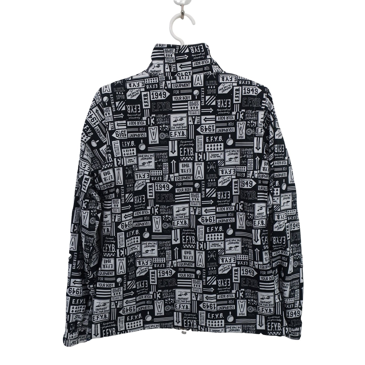 adidas(アディダス) ウィンドブレーカー 白黒総柄 レディース M A