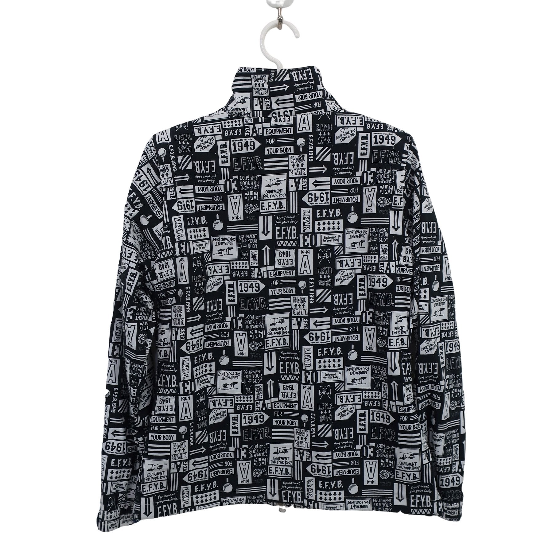 adidas(アディダス) ウィンドブレーカー 白黒総柄 レディース M A