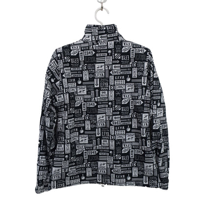 adidas(アディダス) ウィンドブレーカー 白黒総柄 レディース M A