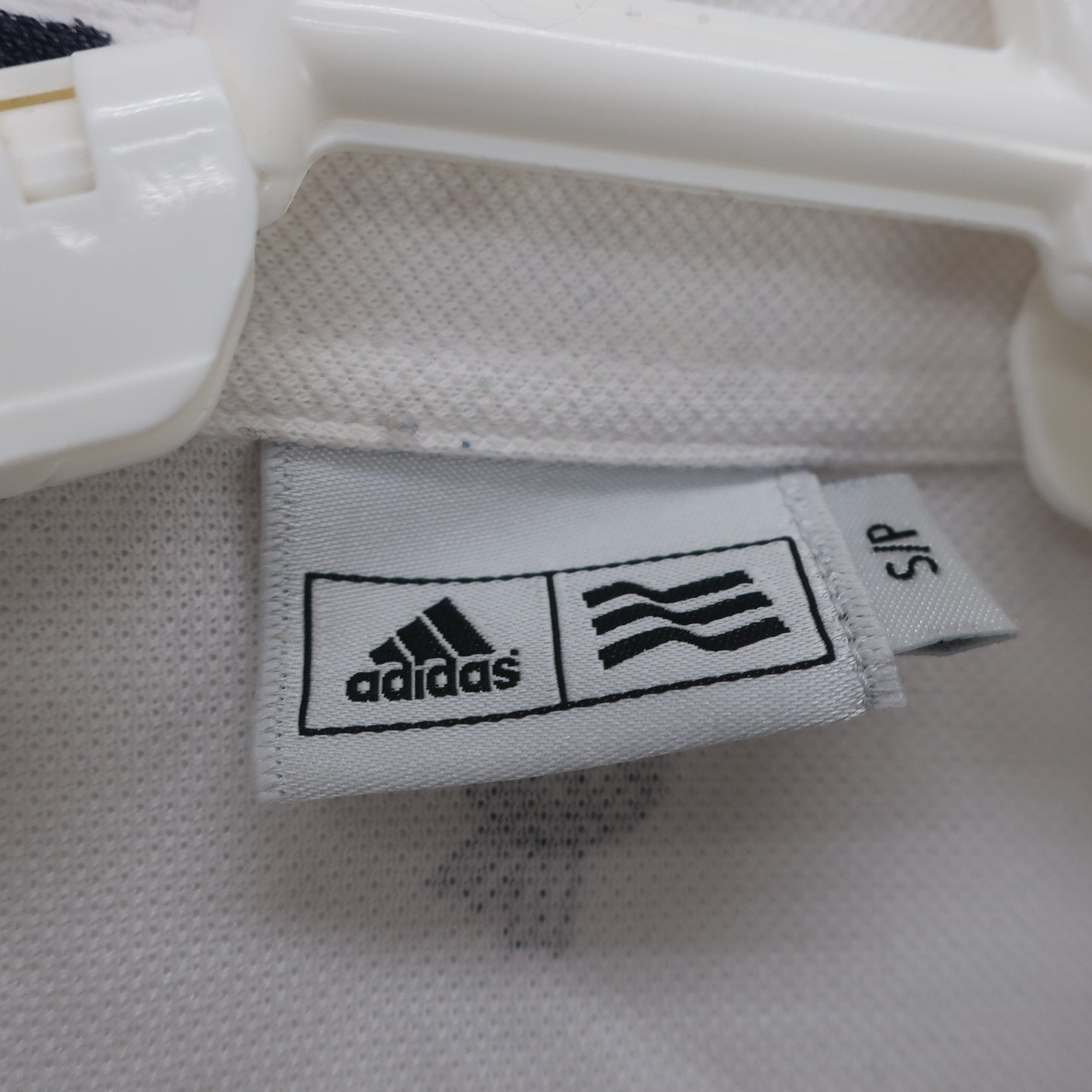 adidas(アディダス) 長袖ポロシャツ 白ネイビー レディース S/P B