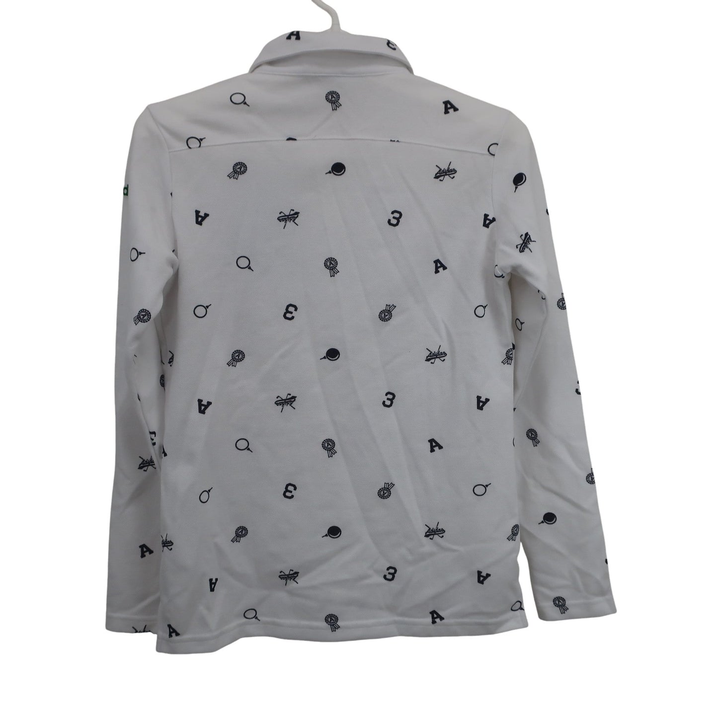 adidas(アディダス) 長袖ポロシャツ 白ネイビー レディース S/P B