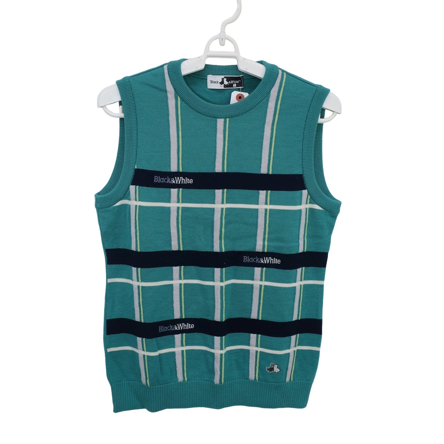 Black & White(ブラック&ホワイト) ニットベスト エメラルドグリーン レディース 1 A