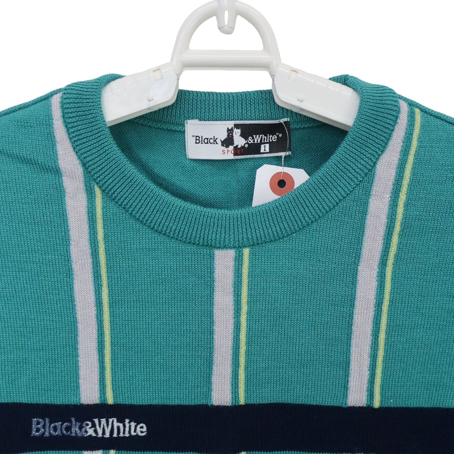 Black & White(ブラック&ホワイト) ニットベスト エメラルドグリーン レディース 1 A