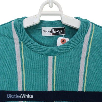 Black & White(ブラック&ホワイト) ニットベスト エメラルドグリーン レディース 1 A