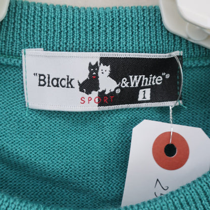 Black & White(ブラック&ホワイト) ニットベスト エメラルドグリーン レディース 1 A