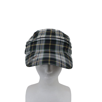 Black & White(ブラック&ホワイト) キャスケット帽 緑系チェック レディース フリーサイズ A