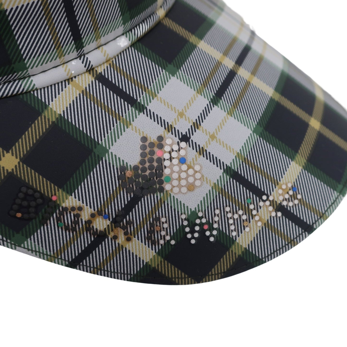 Black & White(ブラック&ホワイト) キャスケット帽 緑系チェック レディース フリーサイズ A
