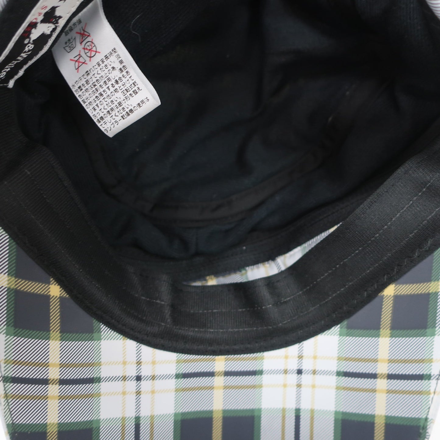 Black & White(ブラック&ホワイト) キャスケット帽 緑系チェック レディース フリーサイズ A