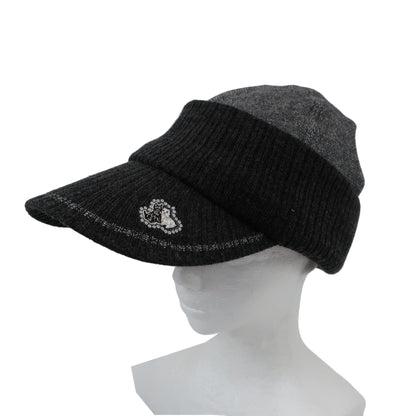 Black & White(ブラック&ホワイト) ニットキャップ グレー レディース フリーサイズ A