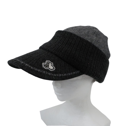 Black & White(ブラック&ホワイト) ニットキャップ グレー レディース フリーサイズ A