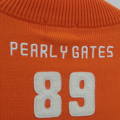 PEARLY GATES(パーリーゲイツ) ニットブルゾン オレンジ メンズ 5 053-174201 A