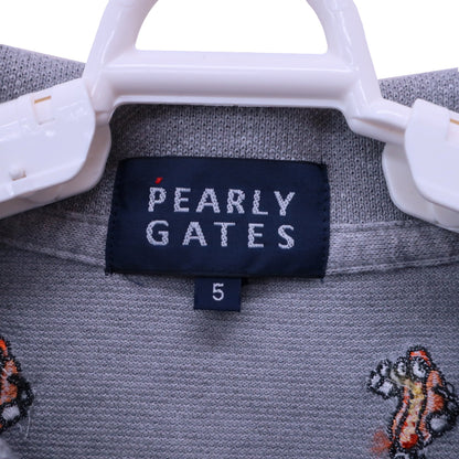 PEARLY GATES(パーリーゲイツ) ポロシャツ グレー メンズ 5 053-8260615 A