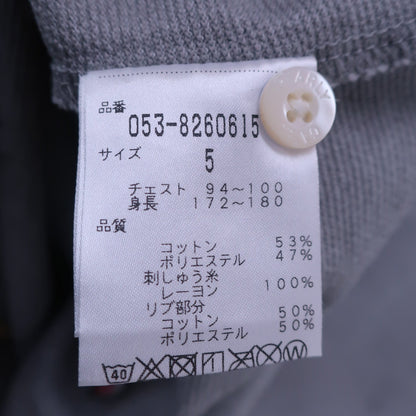 PEARLY GATES(パーリーゲイツ) ポロシャツ グレー メンズ 5 053-8260615 A