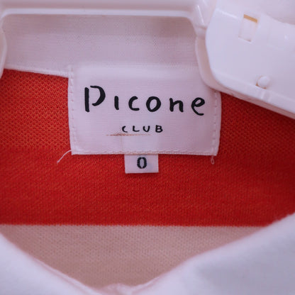 PICONE CLUB(ピコネクラブ) ポロシャツ 白カラフルボーダー レディース 0 A