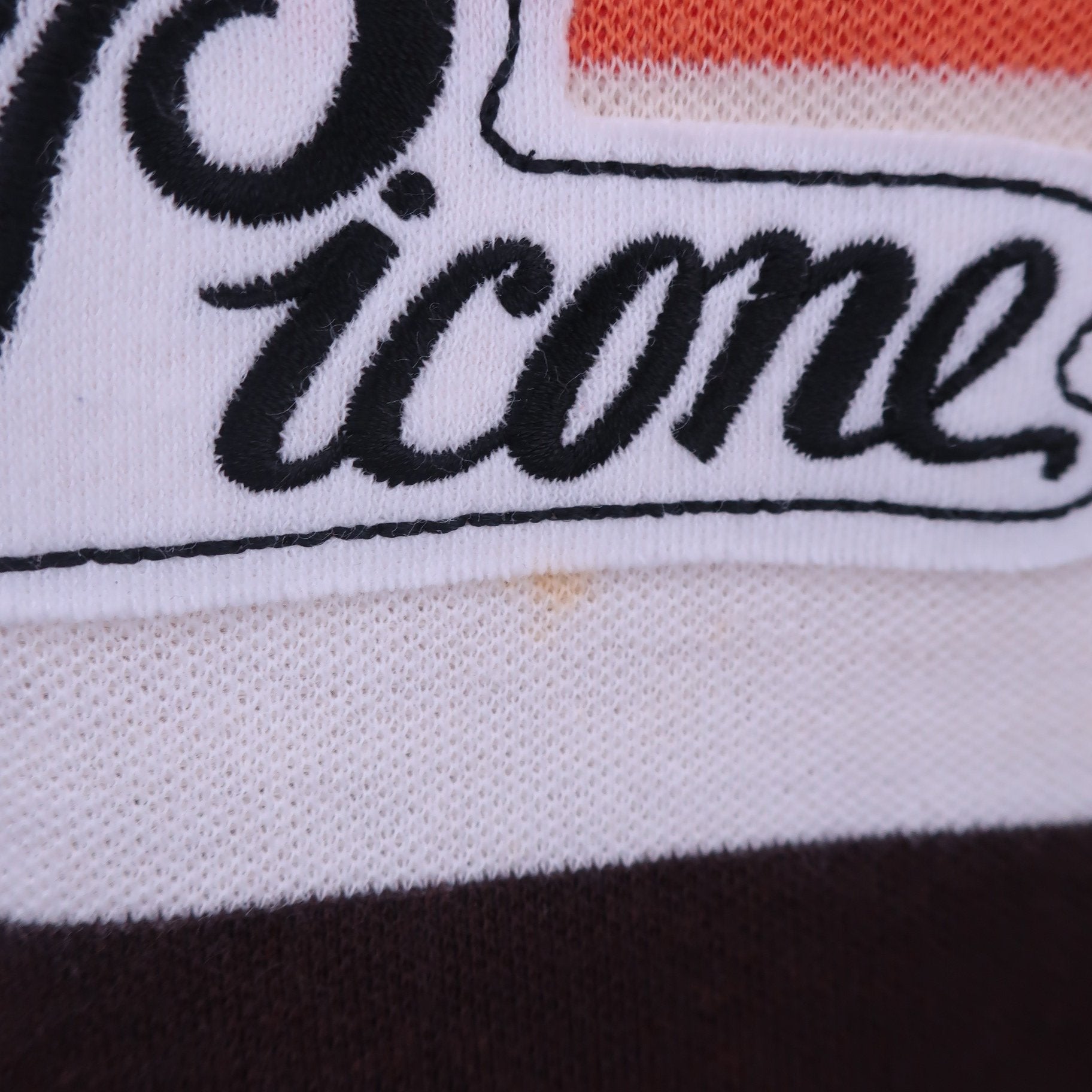 PICONE CLUB(ピコネクラブ) ポロシャツ 白カラフルボーダー レディース 0 A