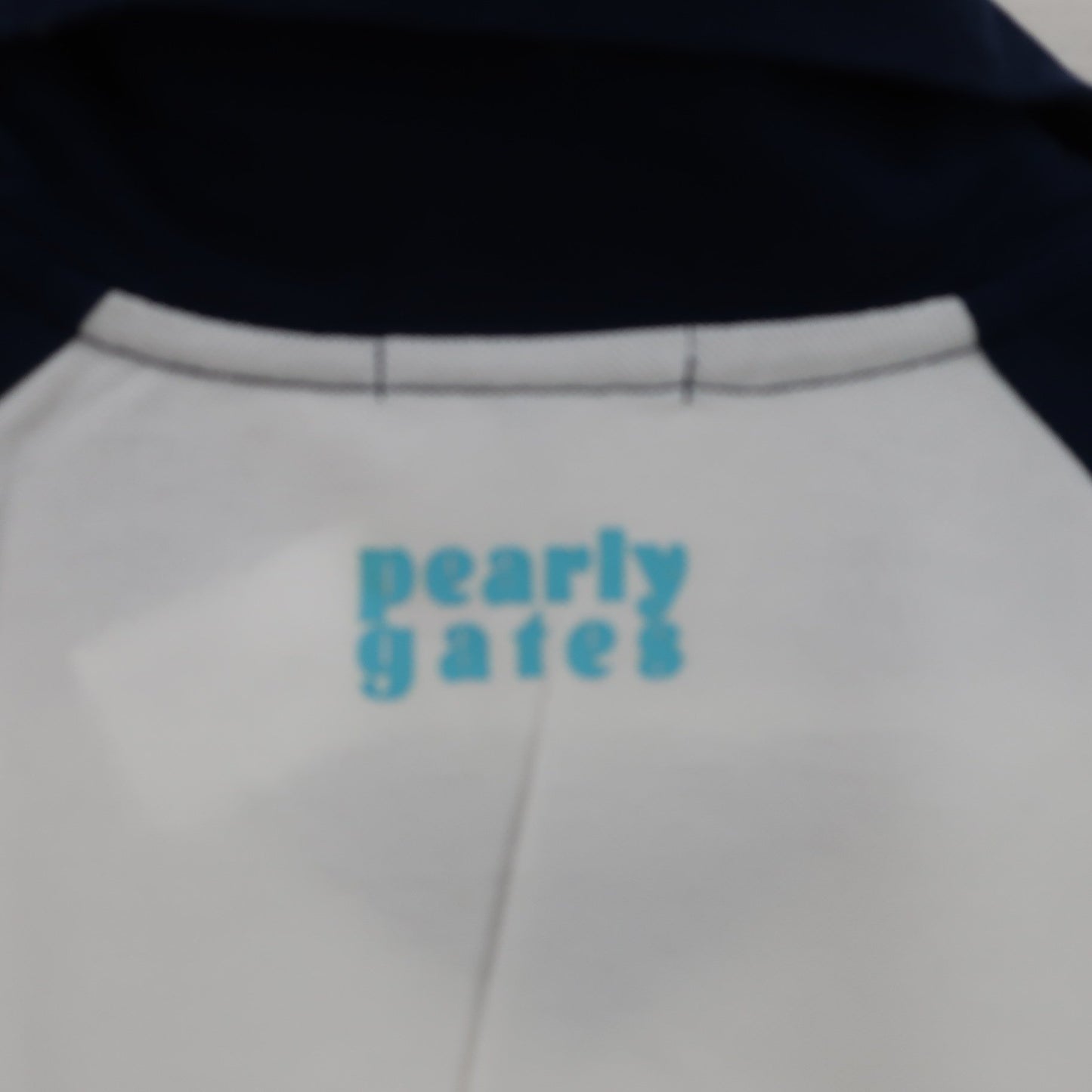 PEARLY GATES(パーリーゲイツ) ポロシャツ 白ネイビー レディース 2 055-264017 B