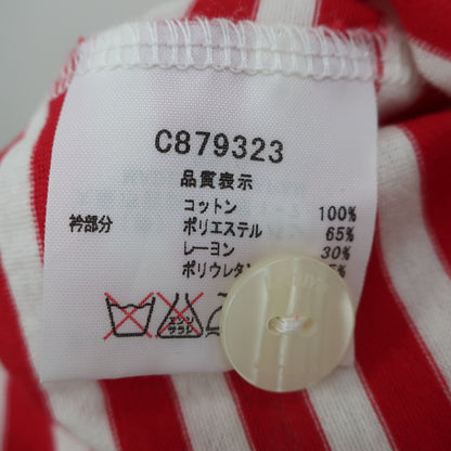 archivio(アルチビオ) ポロシャツ 赤白ボーダー レディース 38 C879323 B