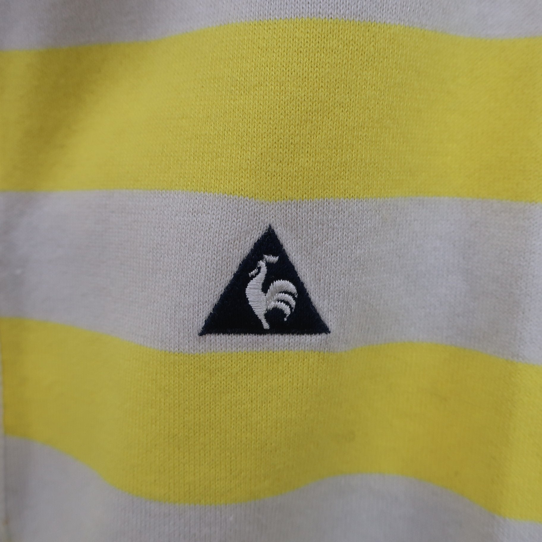 le coq sportif(ルコックスポルティフ) ポロシャツ 黄色グレー レディース L B