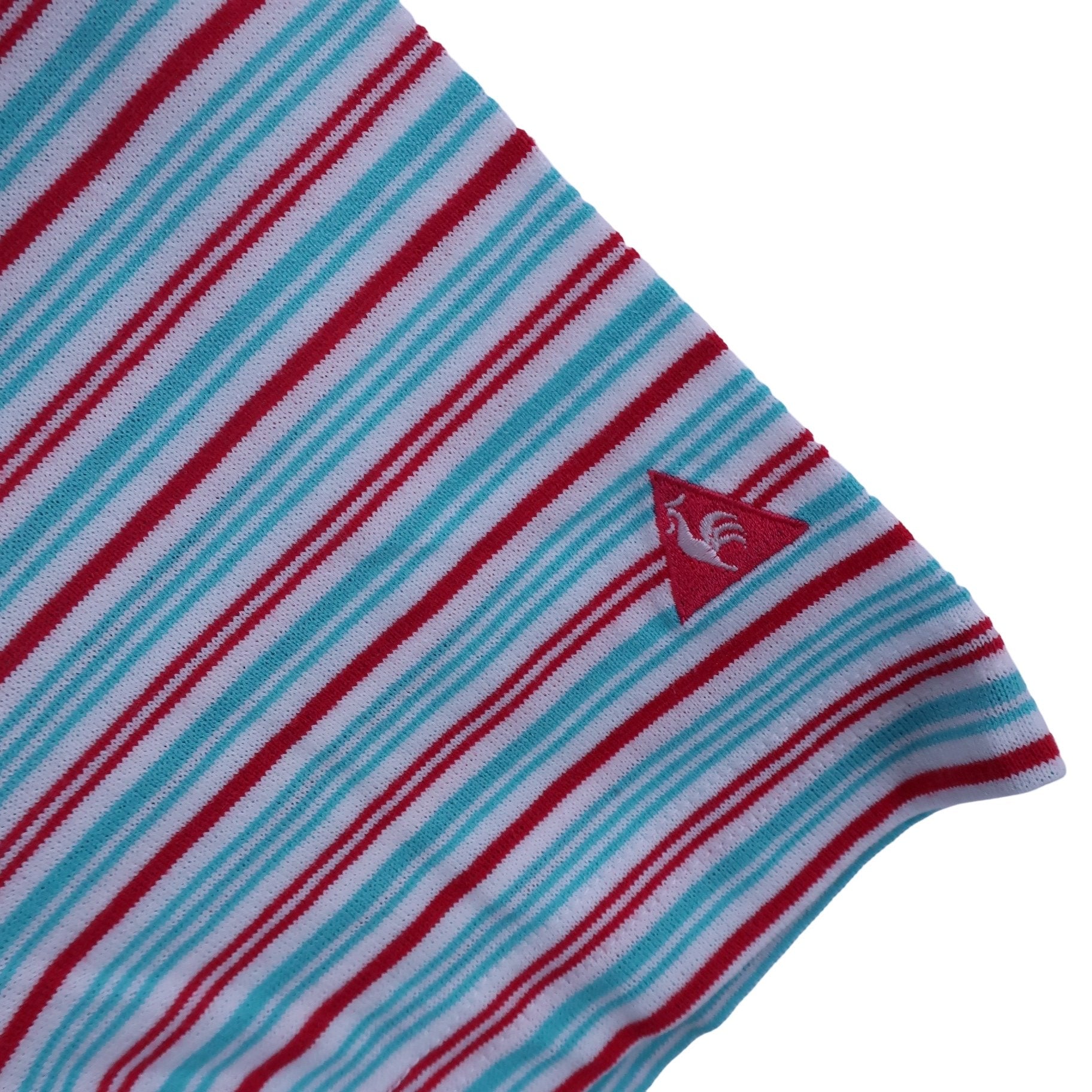 le coq sportif(ルコックスポルティフ) ハーフジップシャツ 青赤ボーダー レディース L A