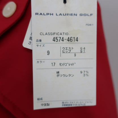 RALPH LAUREN GOLF(ラルフローレンゴルフ) パンツ 赤 レディース 9 N