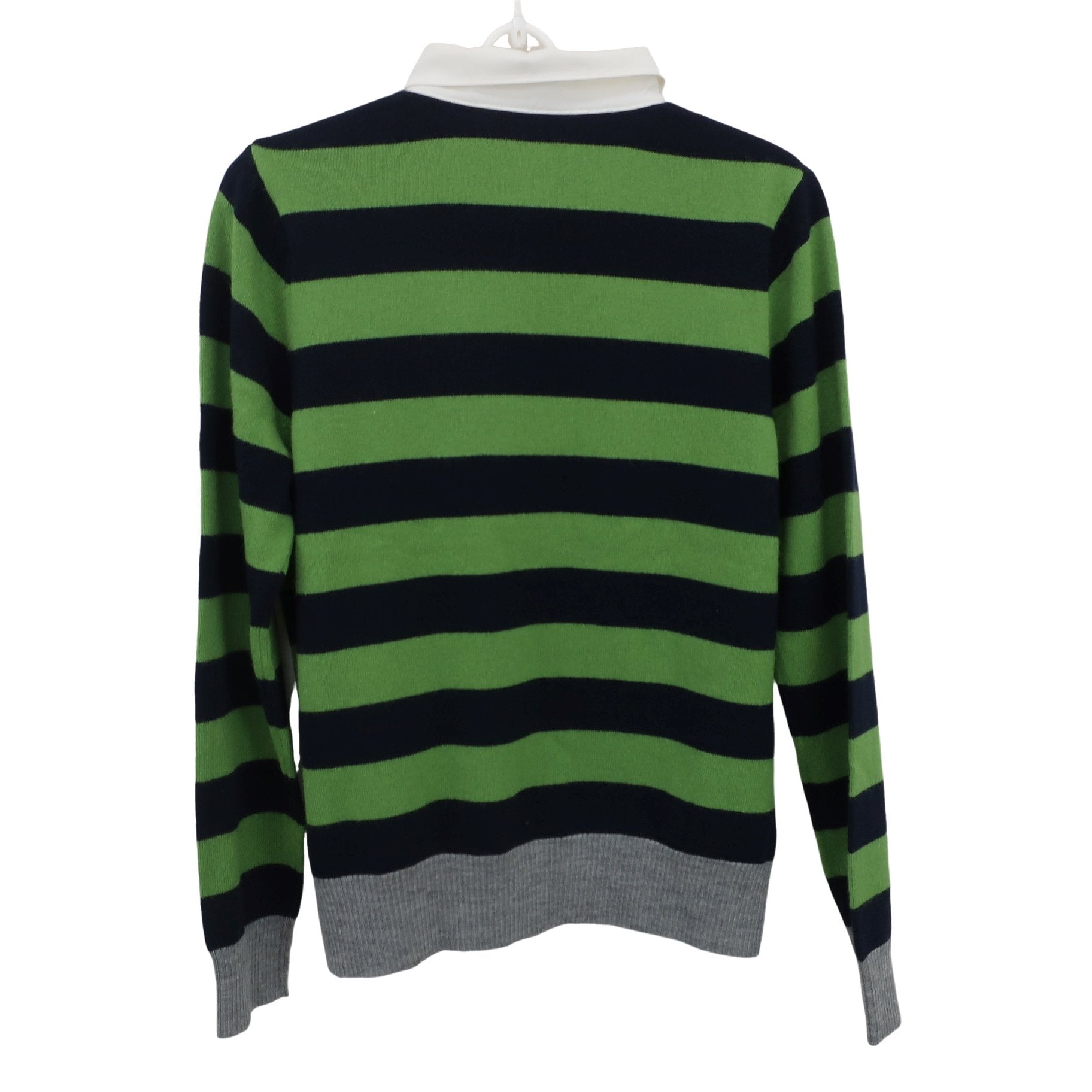 PICONE CLUB(ピコネクラブ) ニットシャツ グリーン ネイビーボーダー レディース 2 A