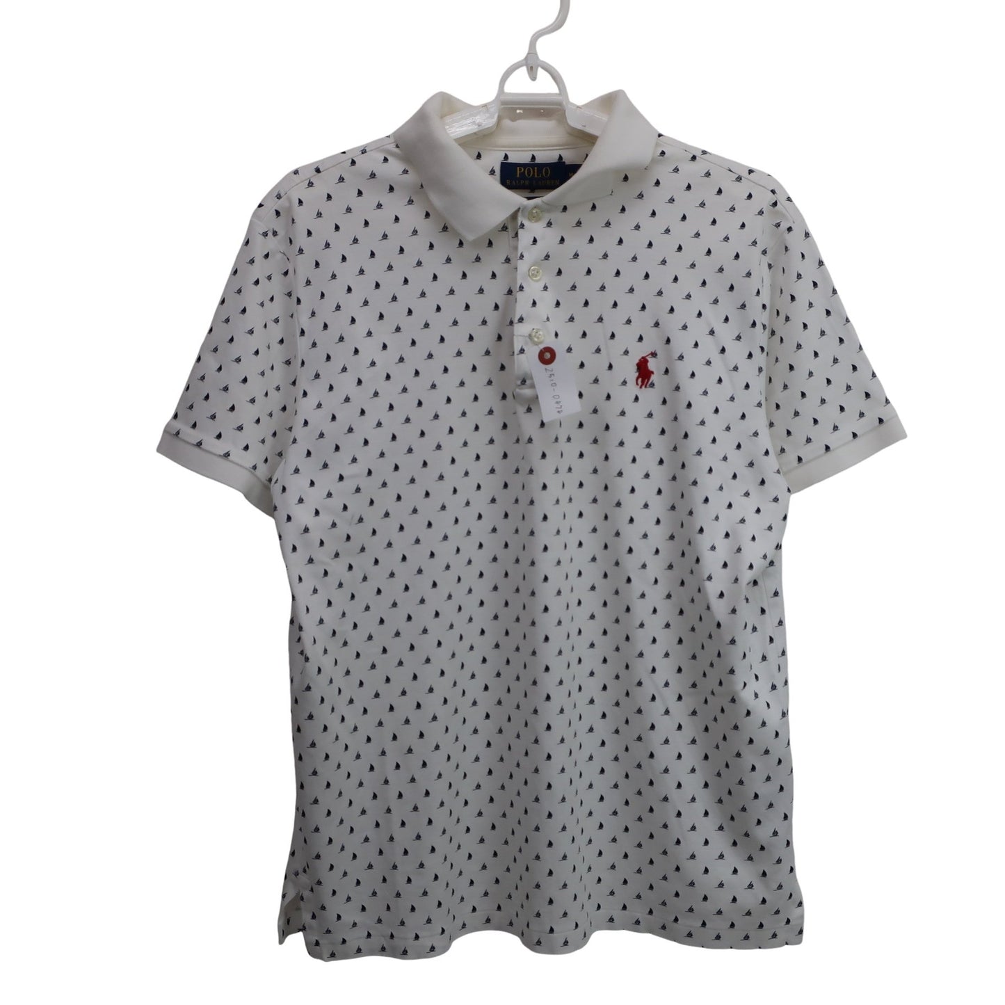 Polo by Ralph Lauren(ポロ ラルフローレン) ポロシャツ 白ネイビー メンズ M B