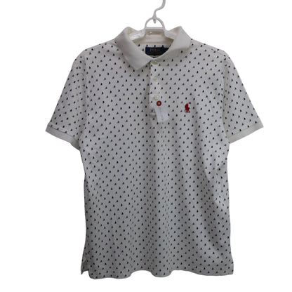 Polo by Ralph Lauren(ポロ ラルフローレン) ポロシャツ 白ネイビー メンズ M B